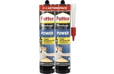 Pattex Montage Power Montagekleber weiß 1+1 x 370 g