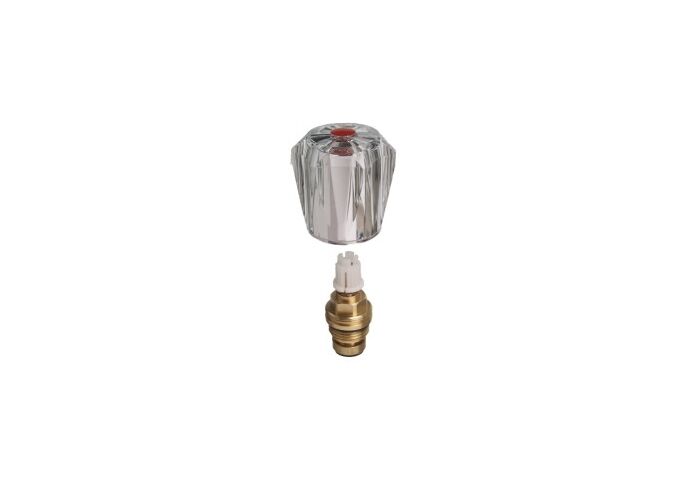 Cornat Ventiloberteil Acryl Elt, rot, 3/8