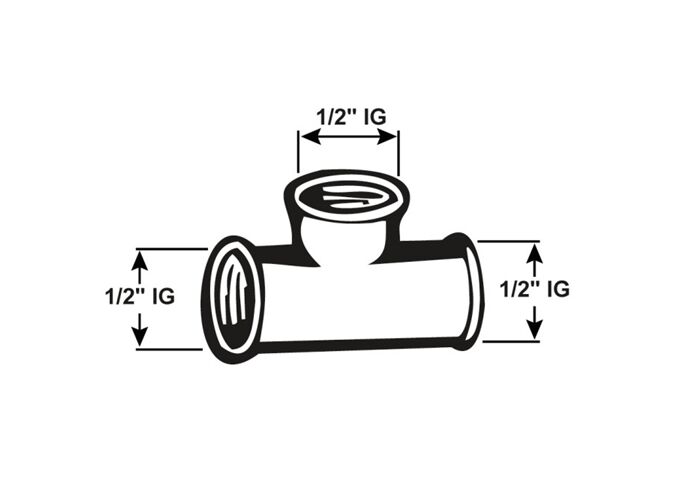 Cornat Messing T-Stück 3/4 (1)