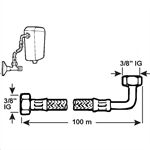  Verbindungsschlauch 3/8IGx3/8IG, Winkelx1