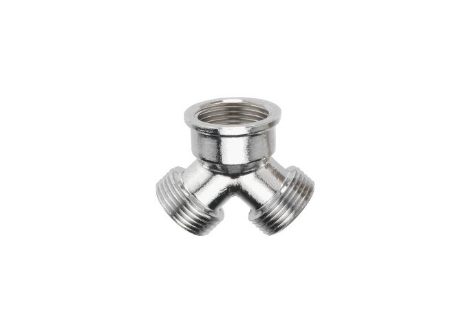 Cornat Verteilerstück 1xIG, 2xAG,3/4 chrom