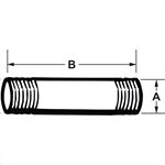 Cornat Vz Rohrnippel, 1/2 ´ ´ x 40 mm