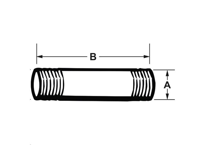 Cornat Vz Rohrnippel, 1/2 ´ ´ x 40 mm