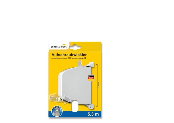 Schellenberg Aufschraubwickler Maxi schwenkbar weiß