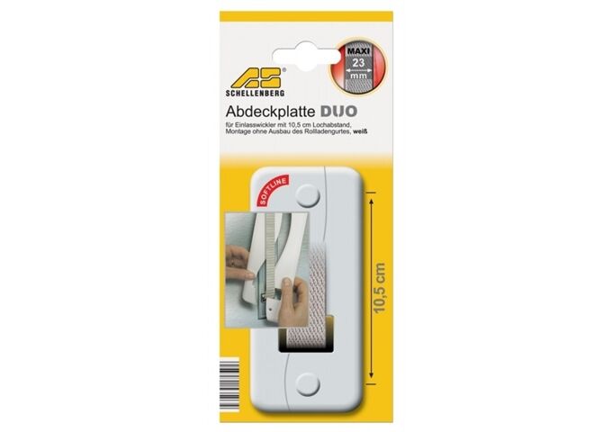 Schellenberg Abdeckplatte Soft-Line 10,5cm weiß