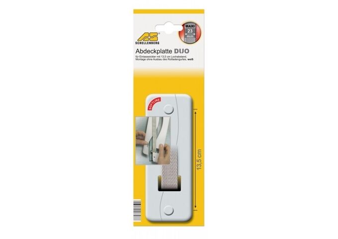 Schellenberg Abdeckplatte Soft-Line 13,5cm weiß