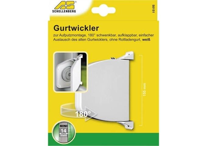 Schellenberg Aufschraubwickler Aufklappbar Miniweiß