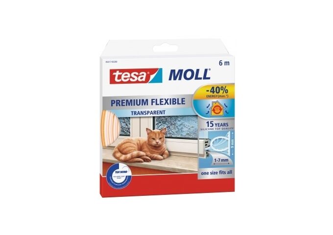 Tesa tesamoll® Premium Flexible transparent, 6m ; 9mm