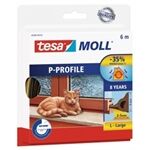 Tesa moll P-Profil - Gummi braun, 6m für Spalten v