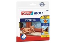 tesa moll P-Profil - Gummi braun, 6m für Spalten v