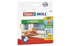 tesa moll E-Profil - Gummi weiss, 6m für Spalten v