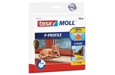 tesa moll P-Profil - Gummi braun, 10m für Spalten