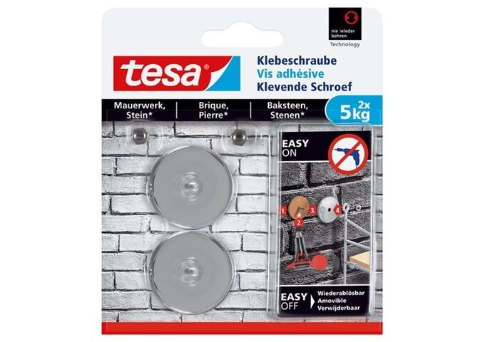 Tesa Klebeschraube rund, Mauerwerk Stein5 kg