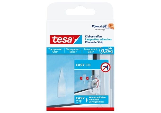 Tesa Klebestreifen Transparent Glas, 0,2kg