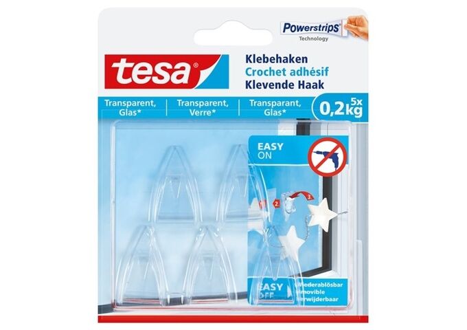  Klebehaken Transparent, Glas 0,2 kg