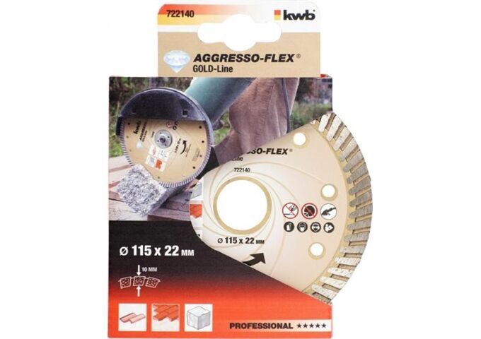 KWB Diamant-Trennscheibe GOLD LINE Turbo D115mm