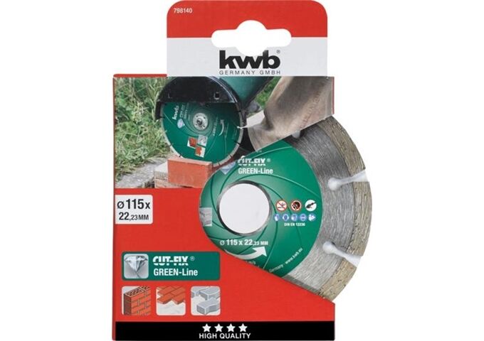 KWB Diamant-Trennscheibe GREEN LINE segm. D115mm