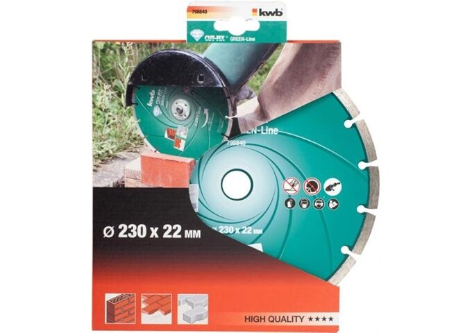 KWB Diamant-Trennscheibe GREEN LINE segm. D230mm