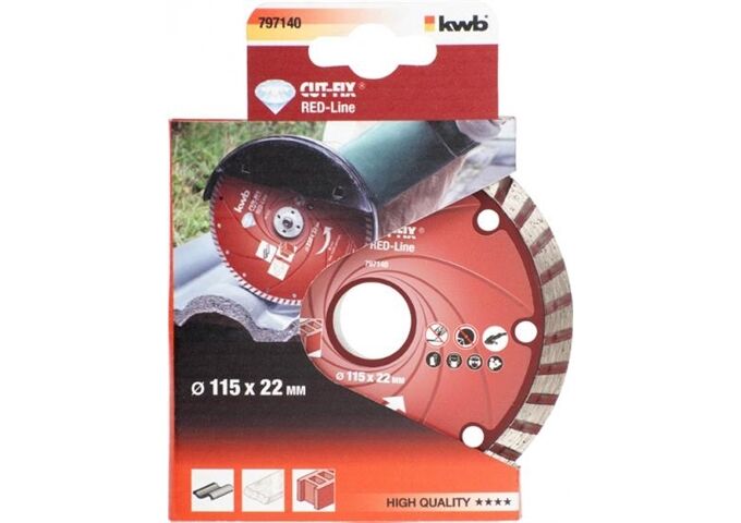 KWB Diamant-Trennscheibe RED LINE TurboD115mm