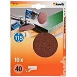 KWB Klett-Haftscheiben ungelocht D115mmK40 Inh ;10