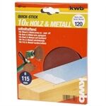 KWB Klett-Haftscheiben ungelocht D115mmK120 Inh ;10