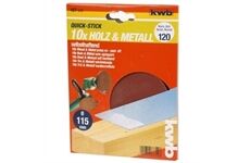 KWB Klett-Haftscheiben ungelocht D115mmK120 Inh ;10