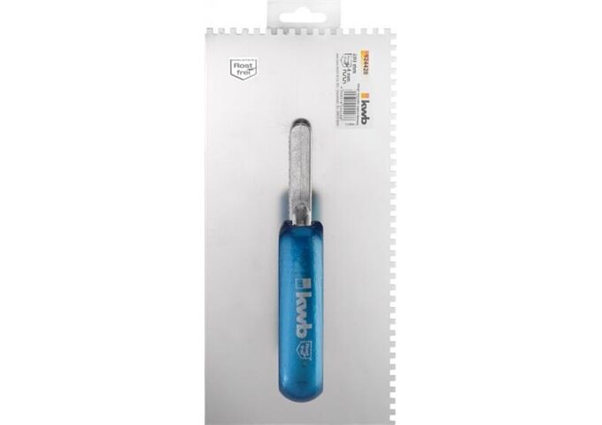 KWB Glättekelle rostfrei 280x130mm gezahnt 4mm