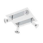  QUADRAT/4 GU10 WS/CHR SARRIA L 240xH 260, GU10-LED