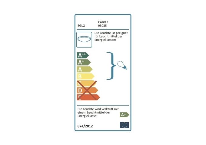  Deckenleuchte Cabo 1 H 10 cm, Ø 29cm