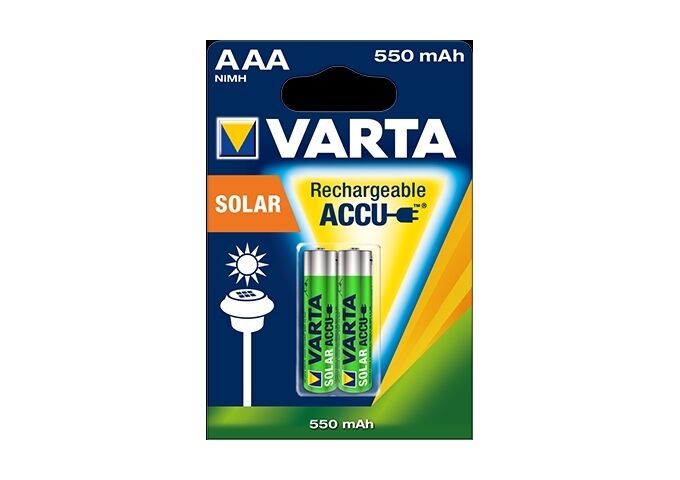 VARTA RECHARGE ACCU Solar AAA 550mAh Blister 2