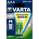 VARTA RECHARGE ACCU Phone AAA 800mAh Blister 2