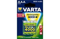 VARTA RECHARGE ACCU Power AAA 800mAh Blister 4