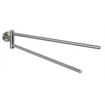 Wenko Handtuchhalter m. 2 Armen Bosio, Edelstahl