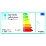 Unitec Ovalleuchte E27/60W (excl.) Metallkorb, grau