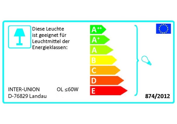 Unitec Ovalleuchte E27/60W (excl.) Metallkorb, grau