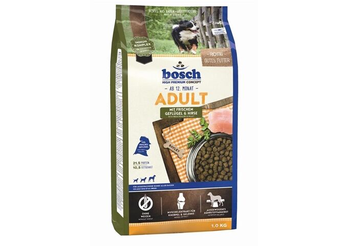 bosch Tiernahrung Adult Geflügel + Hirse 1 kg