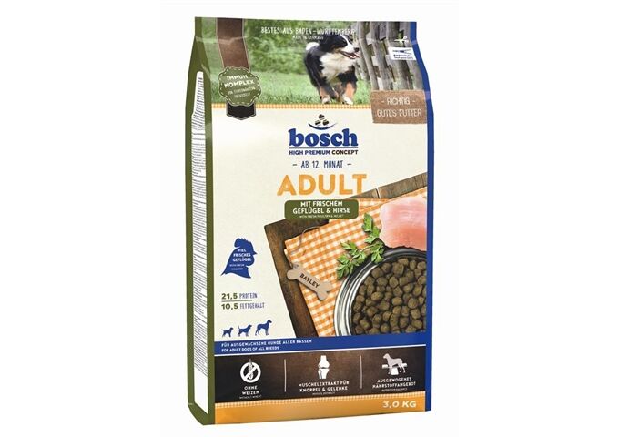 bosch Tiernahrung Adult Geflügel + Hirse 3 kg