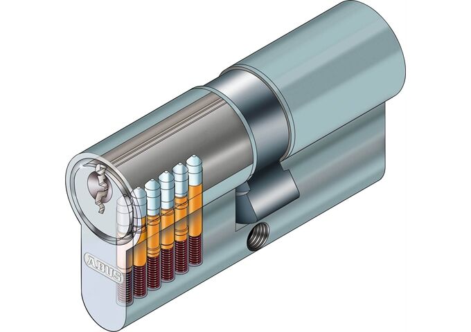Abus Profilzylinder, 3 Schlüssel E20NP 30/40 B/SB