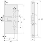 Abus Einsteckschloss für FH-Türen EFS65