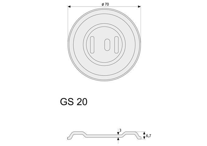 Abus Gitterrostsicherung GS20 SB