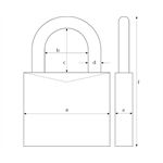 Abus Messing-Hangschloss 85/40 SB