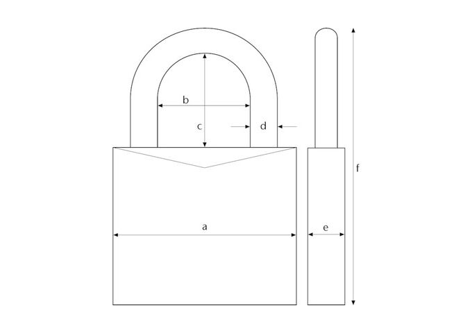 Abus Messing-Hangschloss 85/40 SB