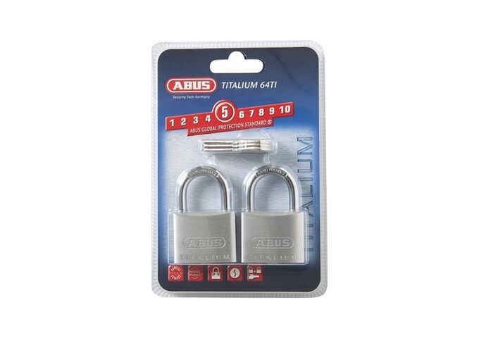 Abus Titalium - Vorhangschloss 64TI/40 Twins B/SB