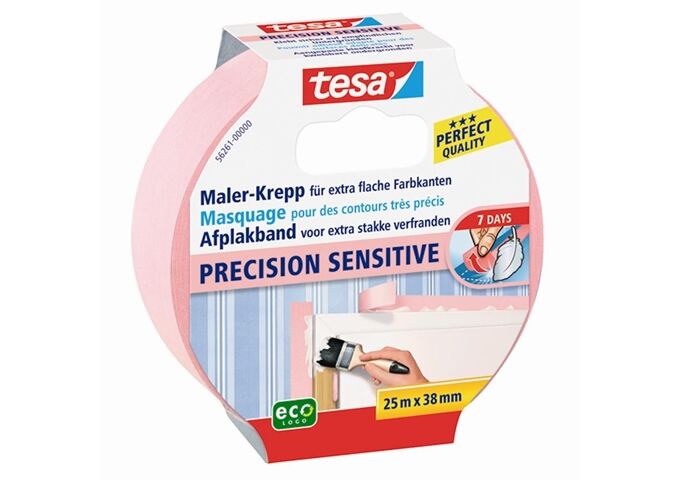 Tesa Malerband Tapeten rosa 25 m; 38 mm