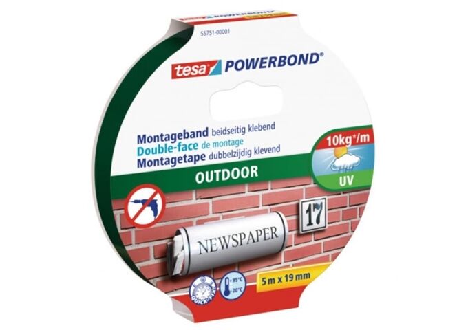 Tesa tesa Powerbond® Montageband Outdoorbeids.kleb., 5m