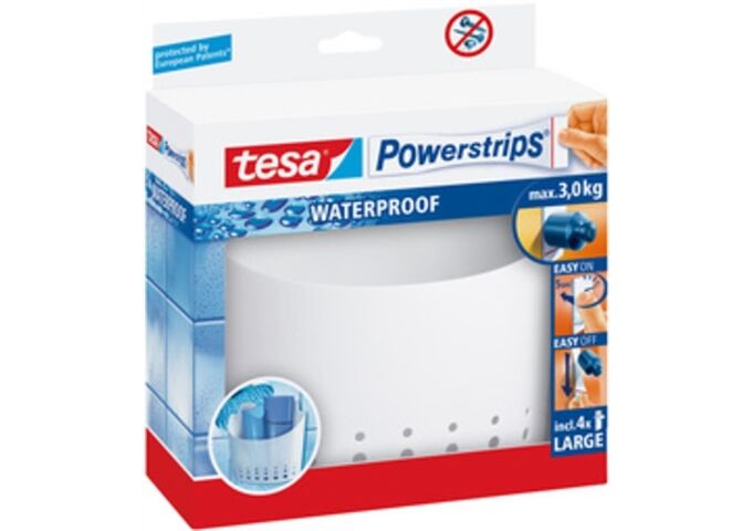 Tesa Powerstrips® Waterproof Korb groß