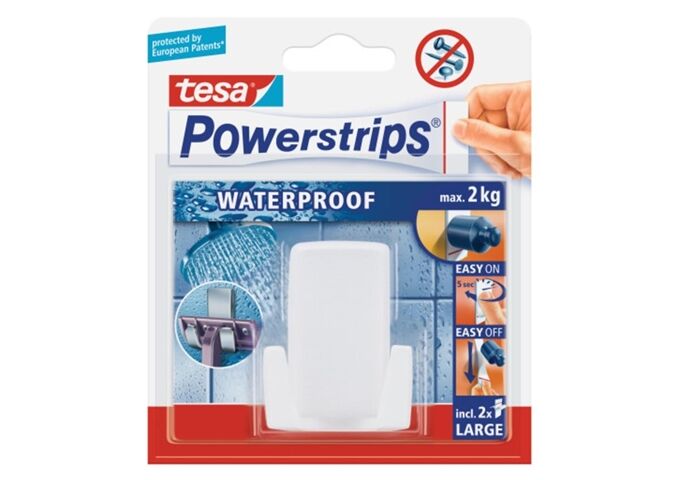 Tesa Powerstrips® Waterproof Rasierhalter Wave, we