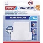 Tesa Powerstrips® Waterproof Duohaken Wave, weiß