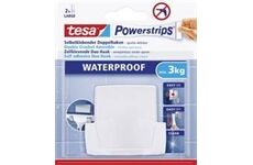 Tesa Powerstrips® Waterproof Duohaken Wave, weiß