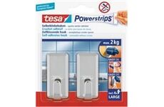 Tesa System - Haken, classic, chrom2 Stück